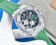 Copy Audemars Piguet Royal Oak Offshore Watch Green Dial Diamond Steel Case Green Rubber Strap (4)_th.jpg